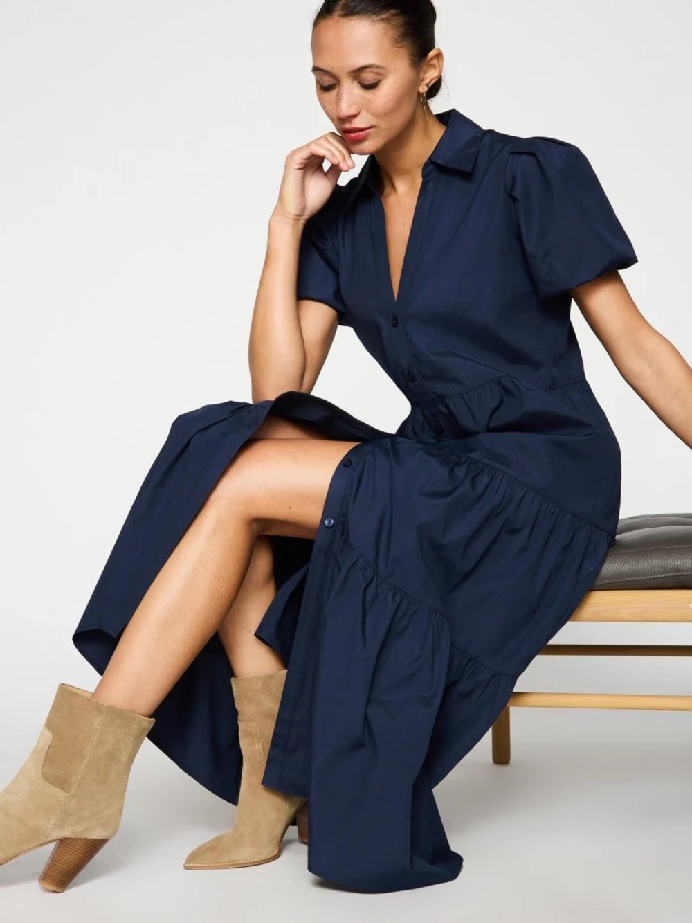 ❌SOLD❌Brochu Walker Havana dress in Navy New with Tags! - Picture 3 of 9